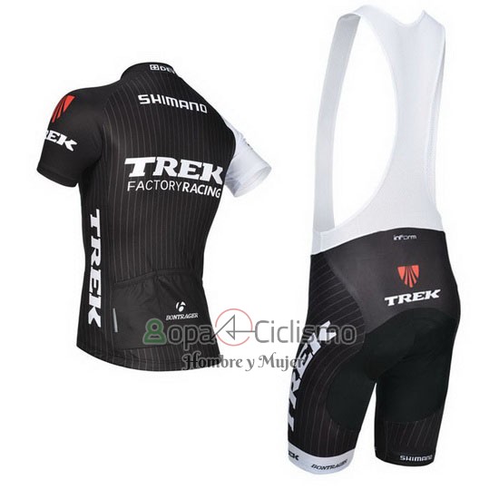 Trek Factory Racing Ropa Ciclismo Culotte Corto 2014 Mangas Cortas Negro y Blanco